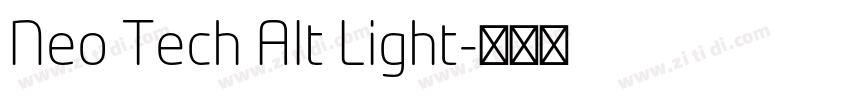 Neo Tech Alt Light字体转换